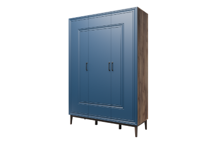 Шкаф 3-х дверный Гориция, Сапфировый 