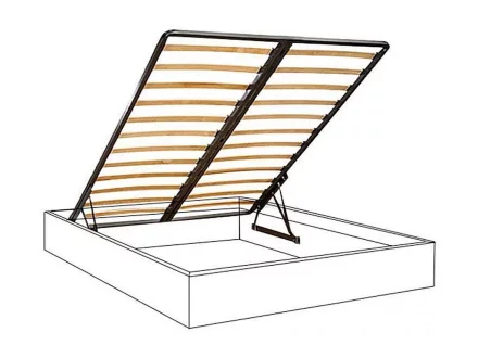 Кровать Rimini Светло-серый 