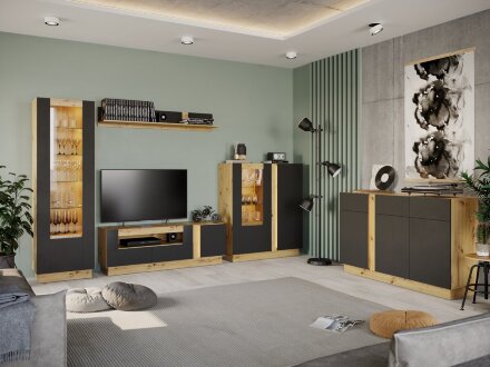 Шкаф-сервант Modo (Модо), черный 