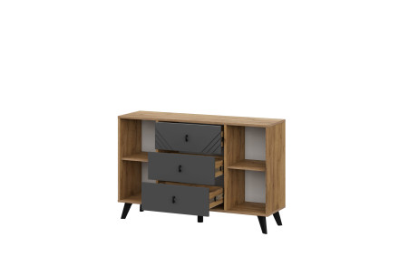 Комод двухстворчатый, 3 ящика Байкал 